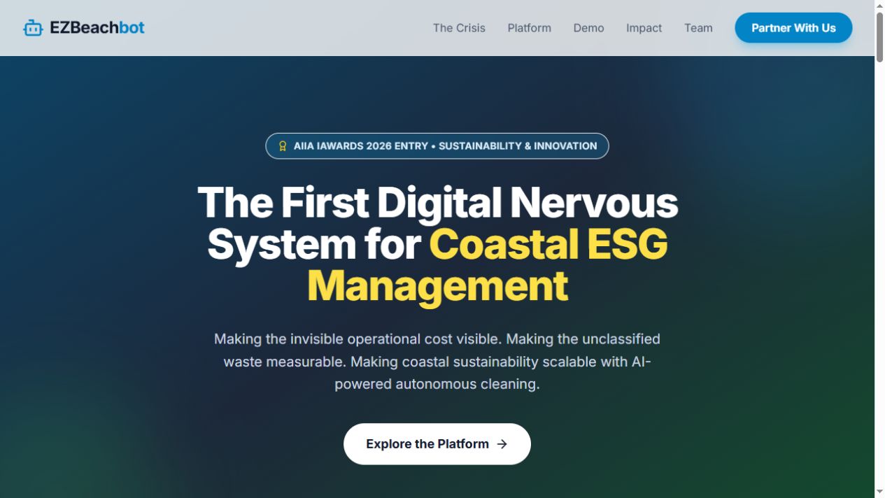 EZBeachBot product interface